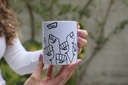 Taza Blanca Puño