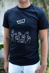 [Tienda A19 (70)] Black T-Shirt - with Fists design